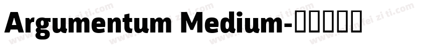 Argumentum Medium字体转换